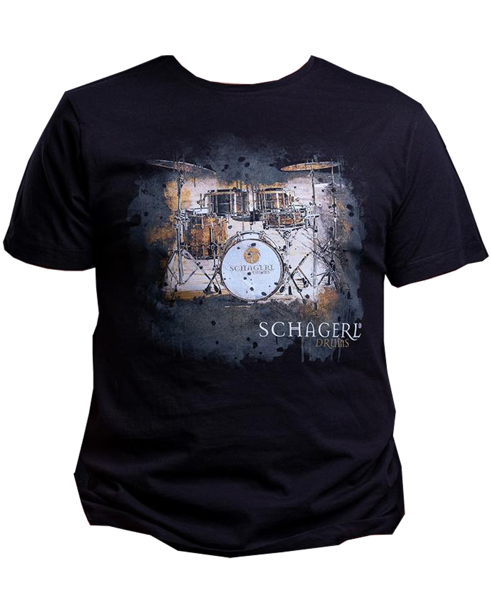 Schagerl Drums T-Shirt 2019 - gold/black - L