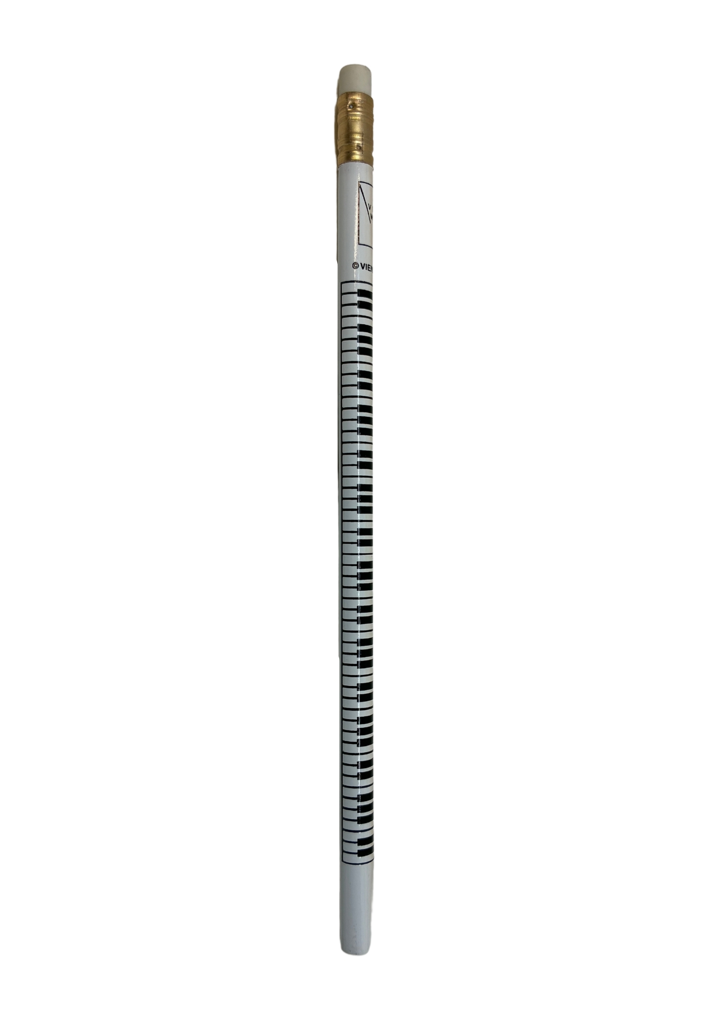 Pencil with keyboard design, white