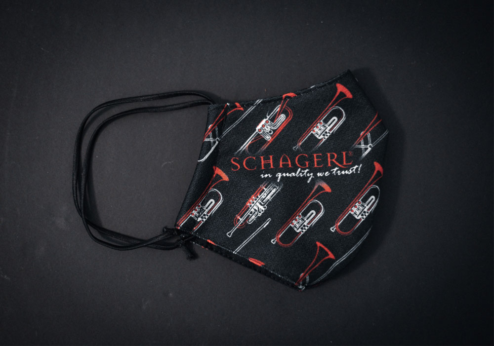 Schagerl mouth and nose protector BIRD with print