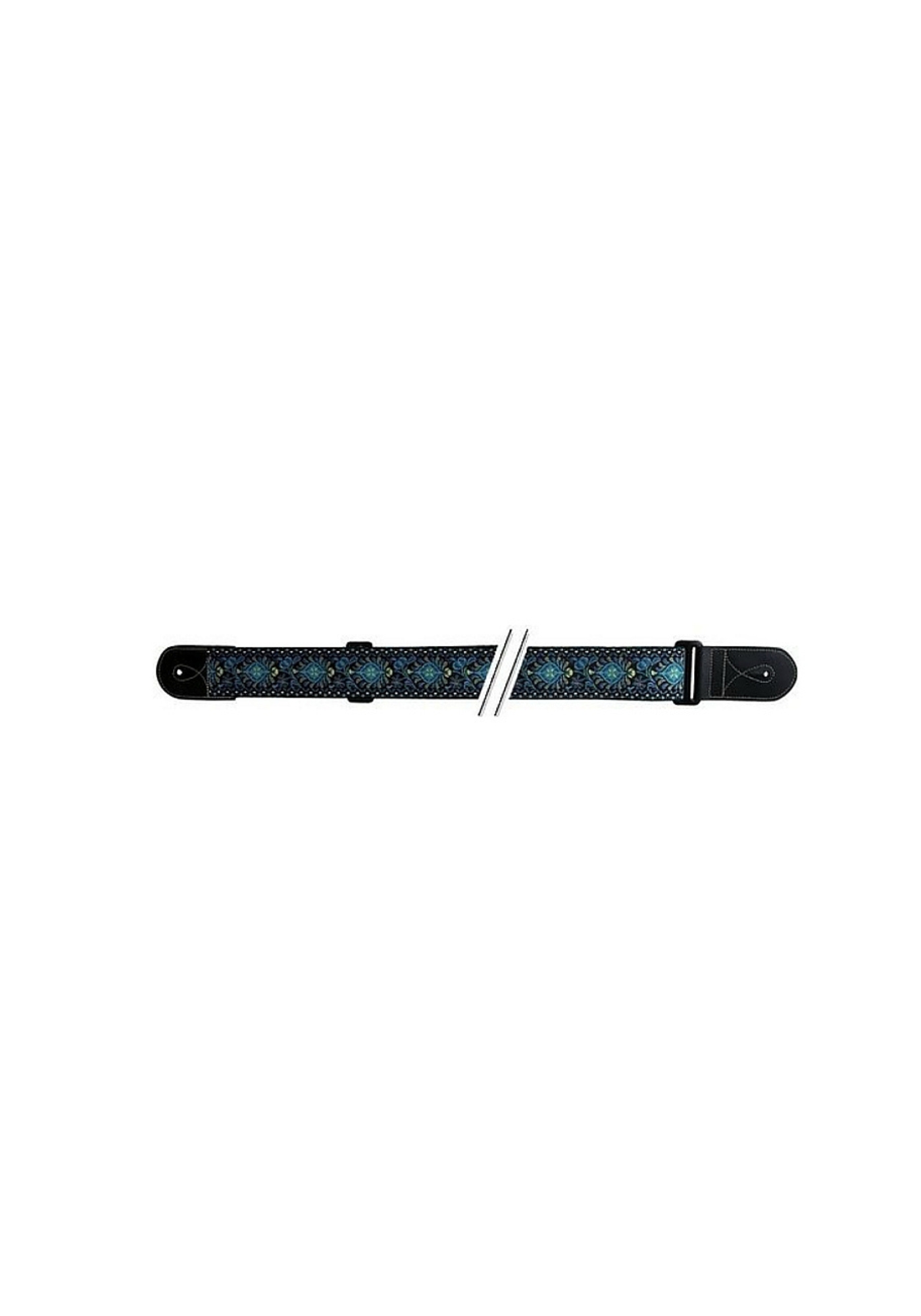 Fire&Stone Guitar Strap blue-yellow 