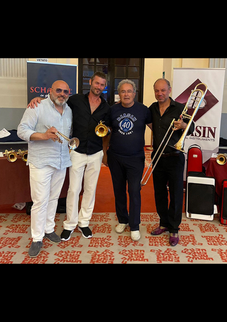 Presentation of the new Mnozilbrass Bb/F tenor trombone in Italy Schagerl Artist
