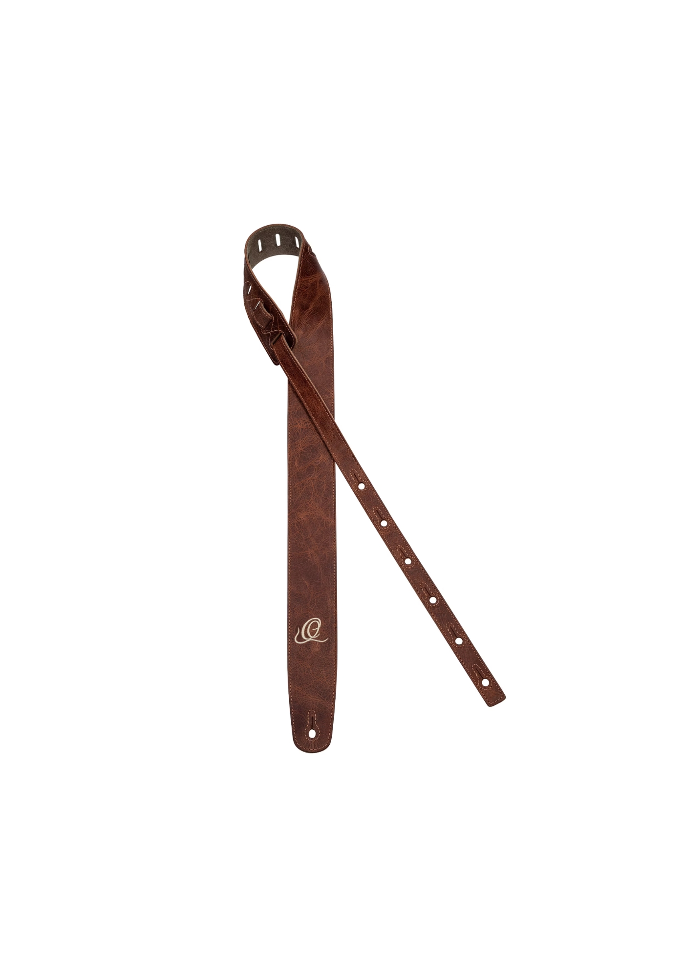 Ortega Guitar Strap Suede Leather Caramel OSSU-30