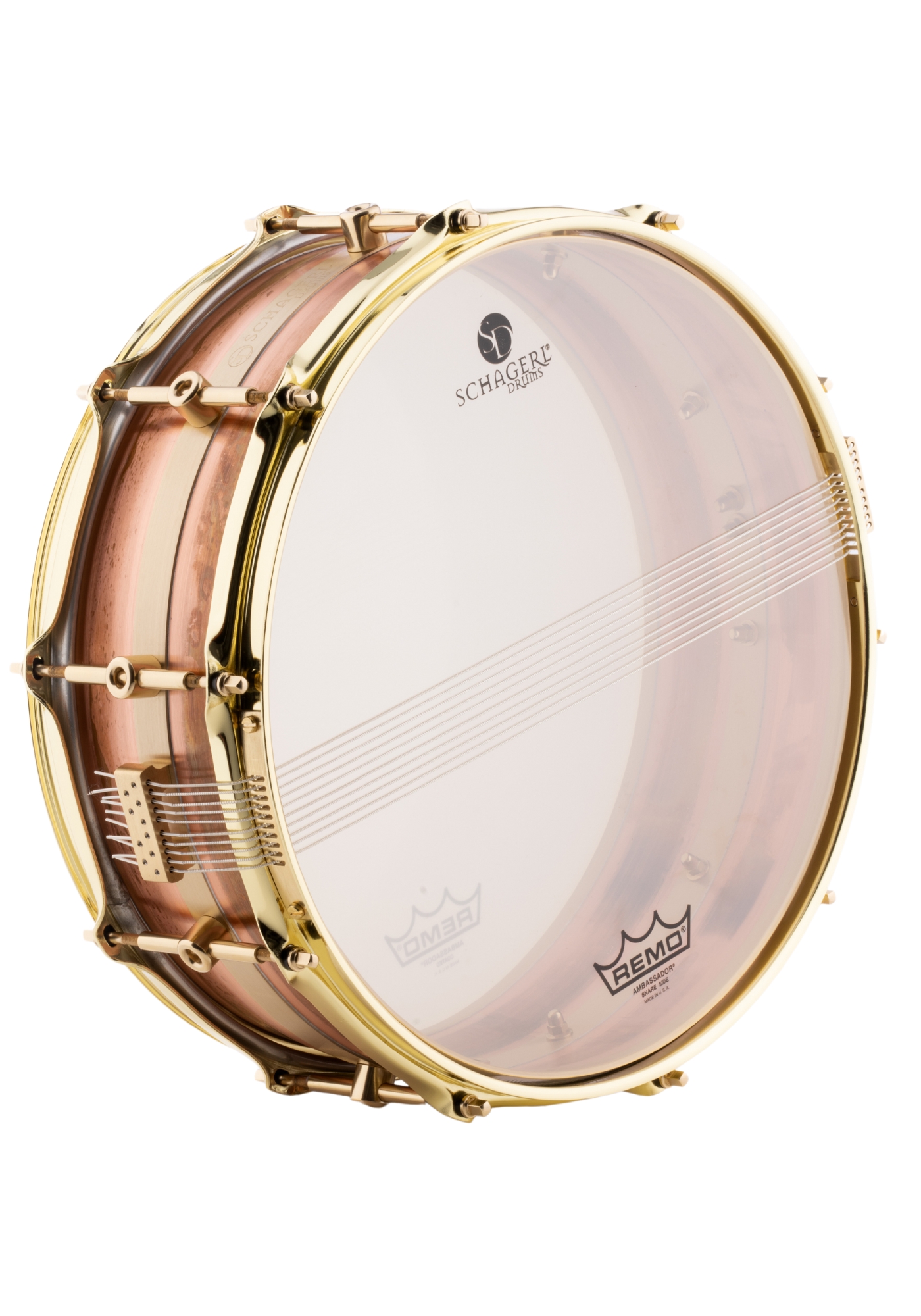 Schagerl Phil. Persephone Snare Drum Copper 14"x5" Raw