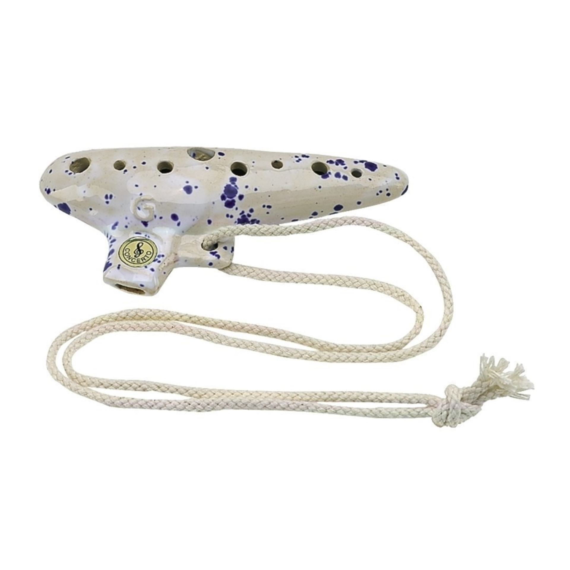 Gewa Ocarina concert C tuning 18.5 cm white/blue
