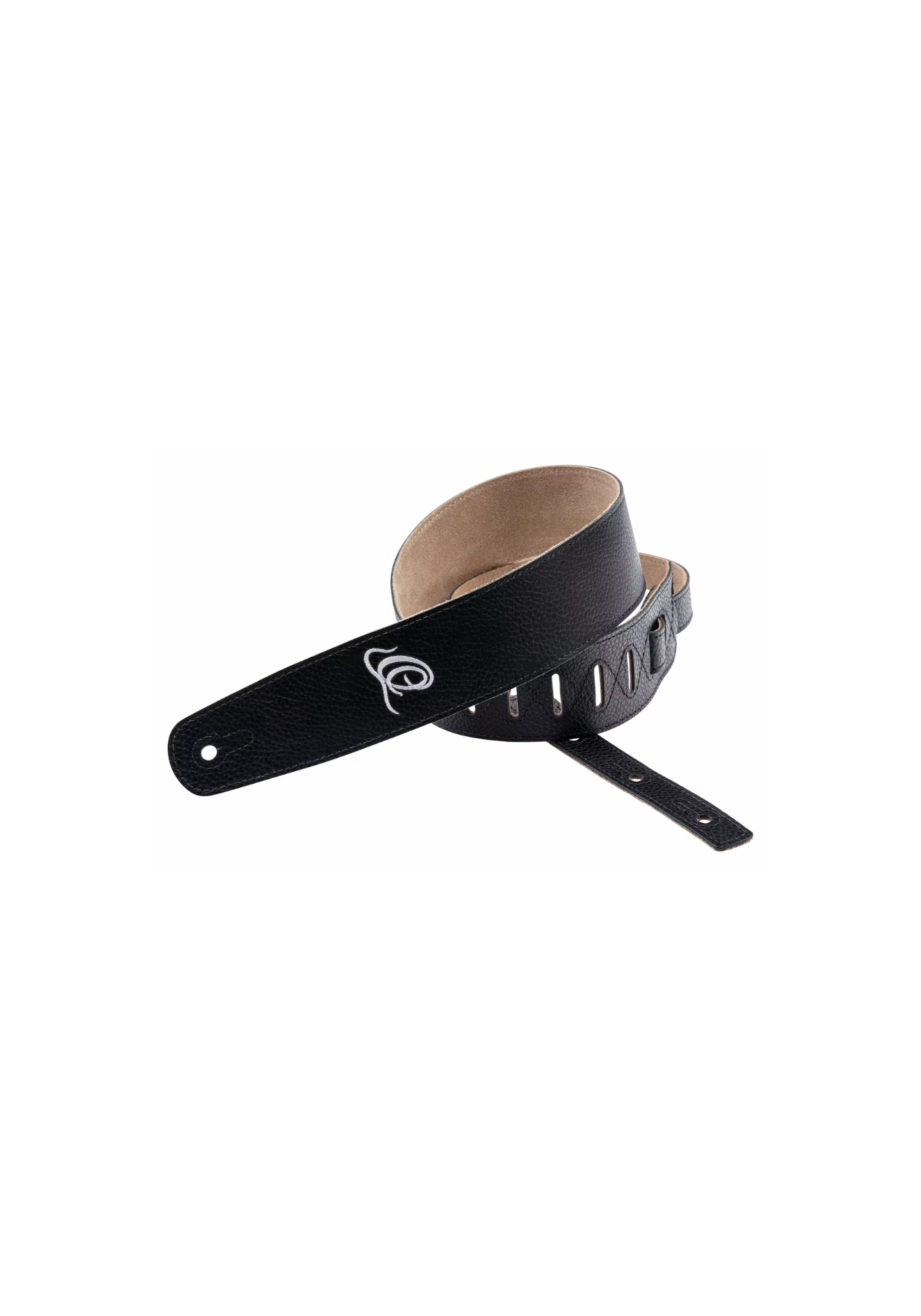 Ortega Guitar Strap Suede Leather Relax Black OSSU-60