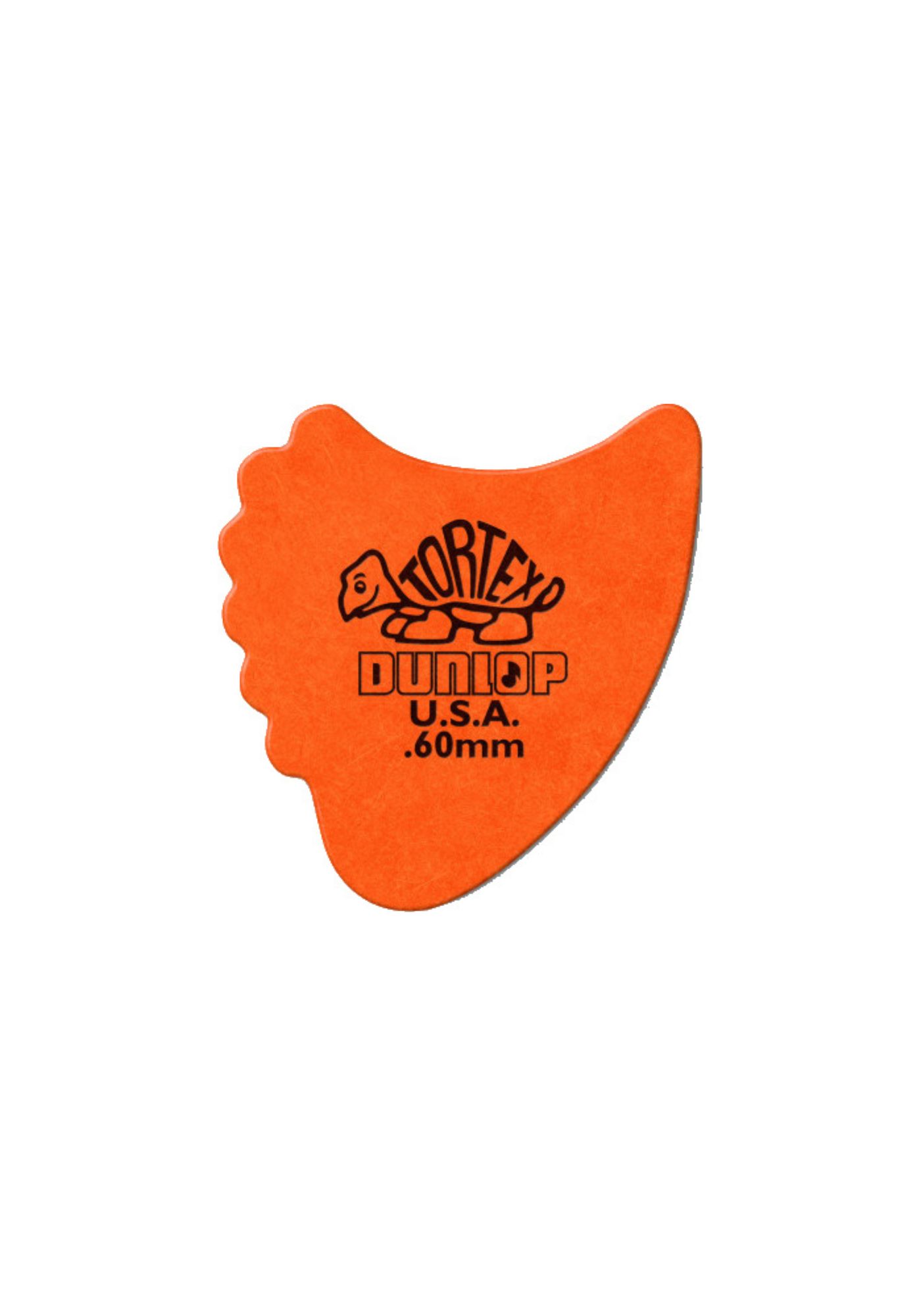 DUNLOP Plectrum Tortex Fin Pick 0.60 orange 