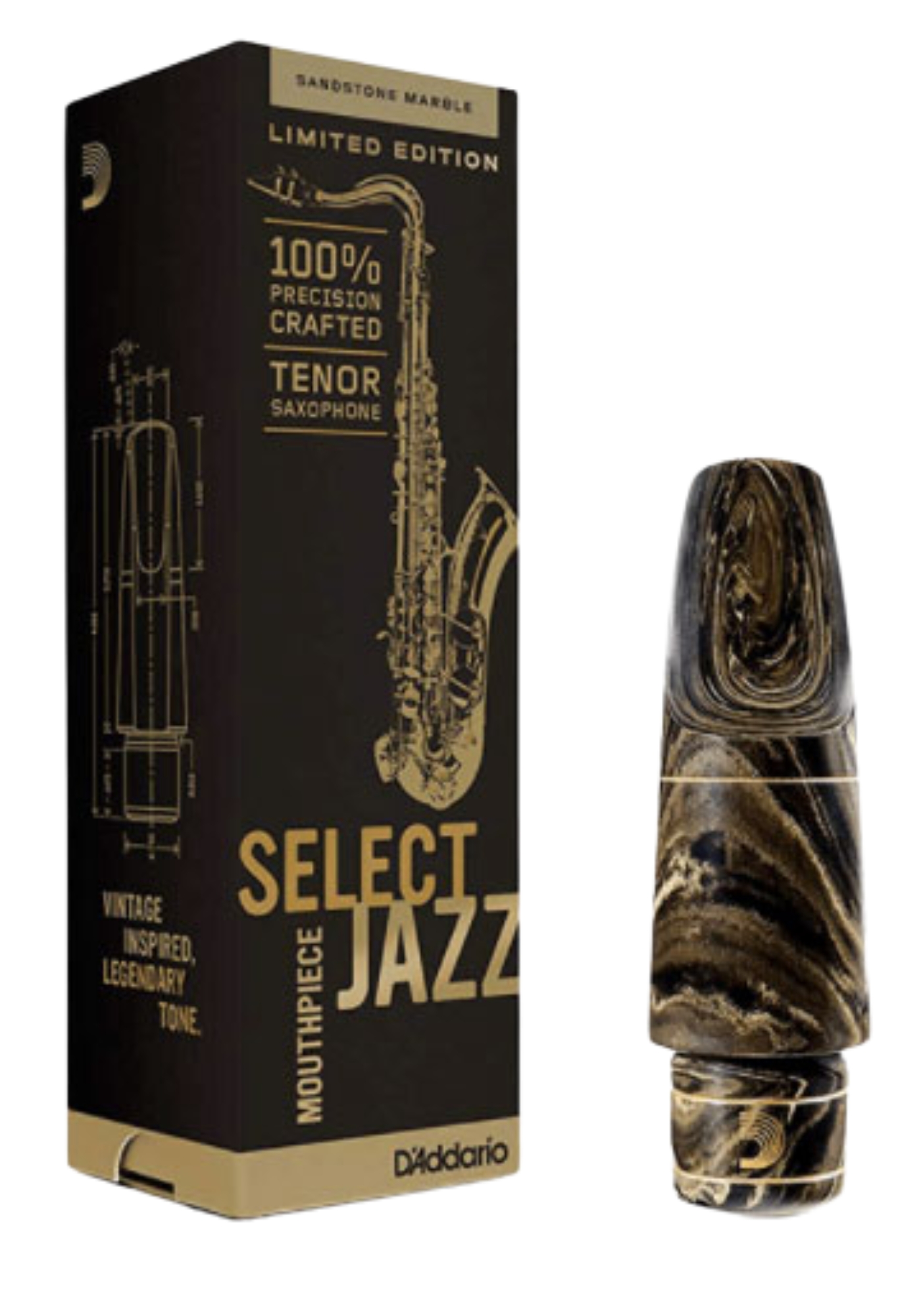 D Addario Alto Sax Mouthpiece Select Jazz D6M Marble 