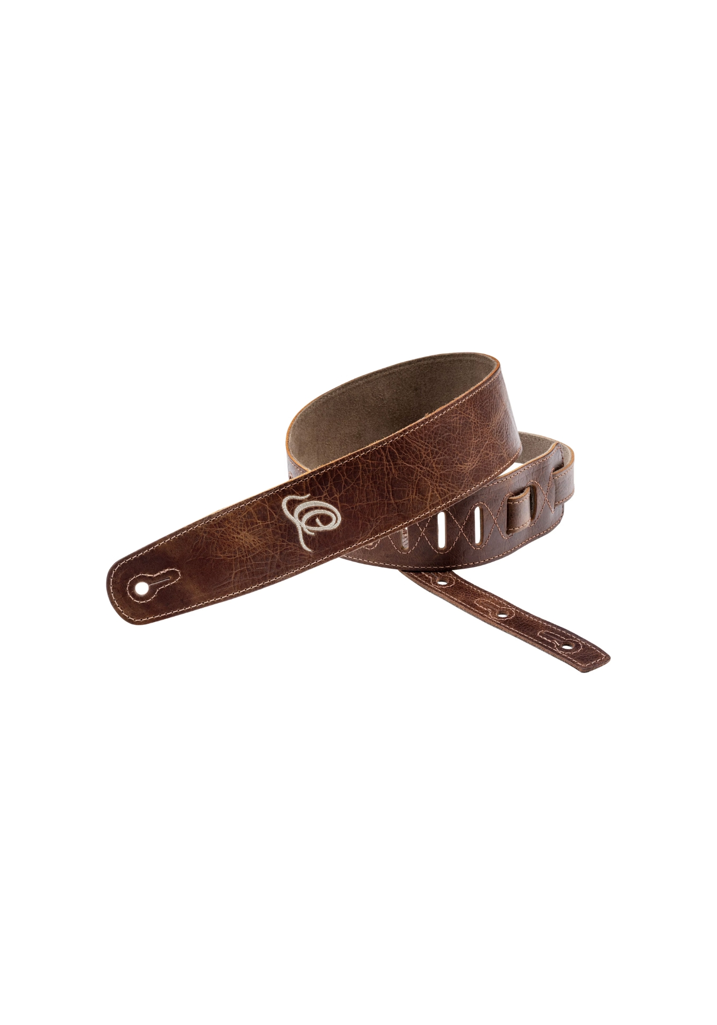 Ortega Guitar Strap Suede Leather Vintage Malt OSSU-50