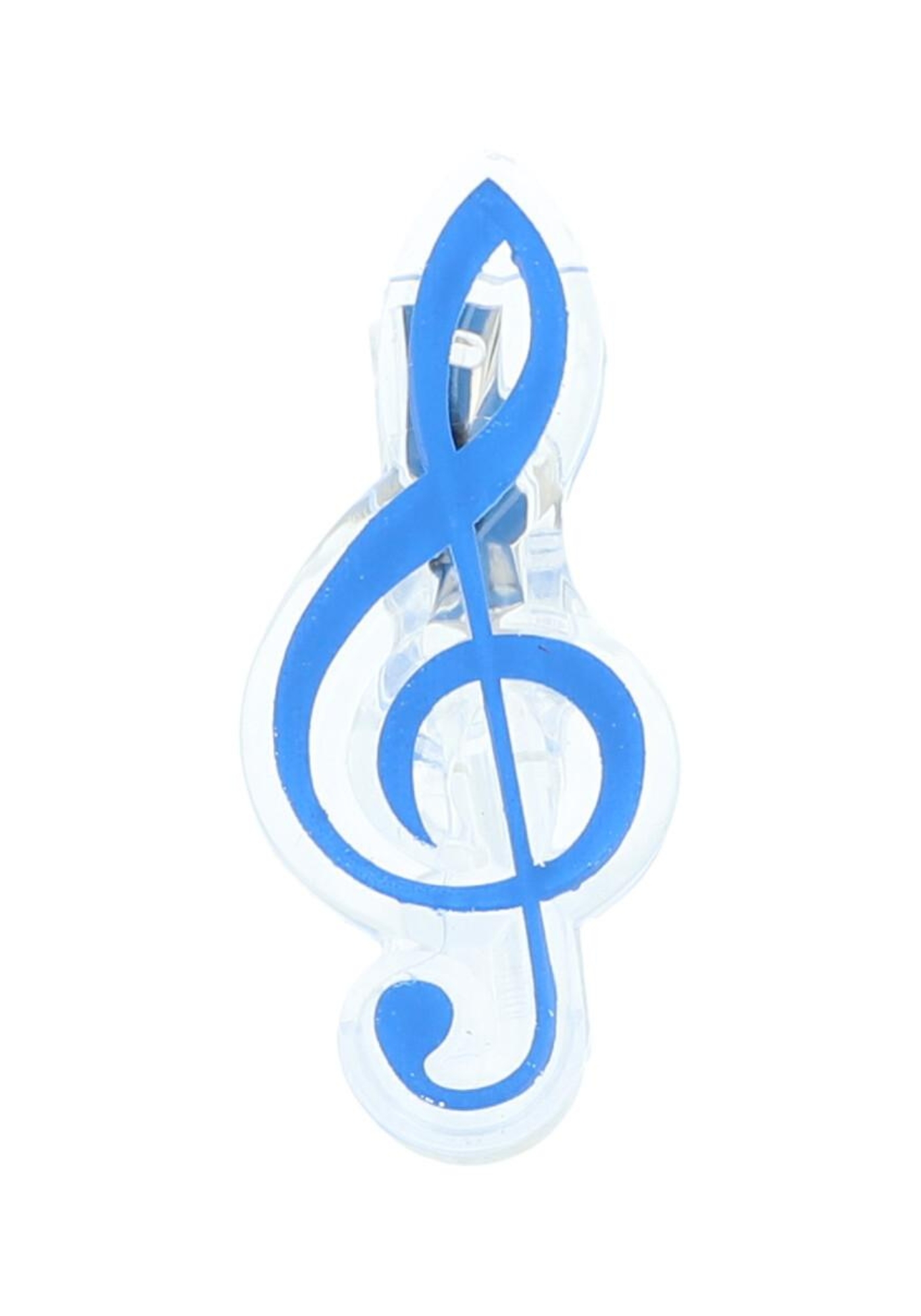 Music clip treble clef - blue