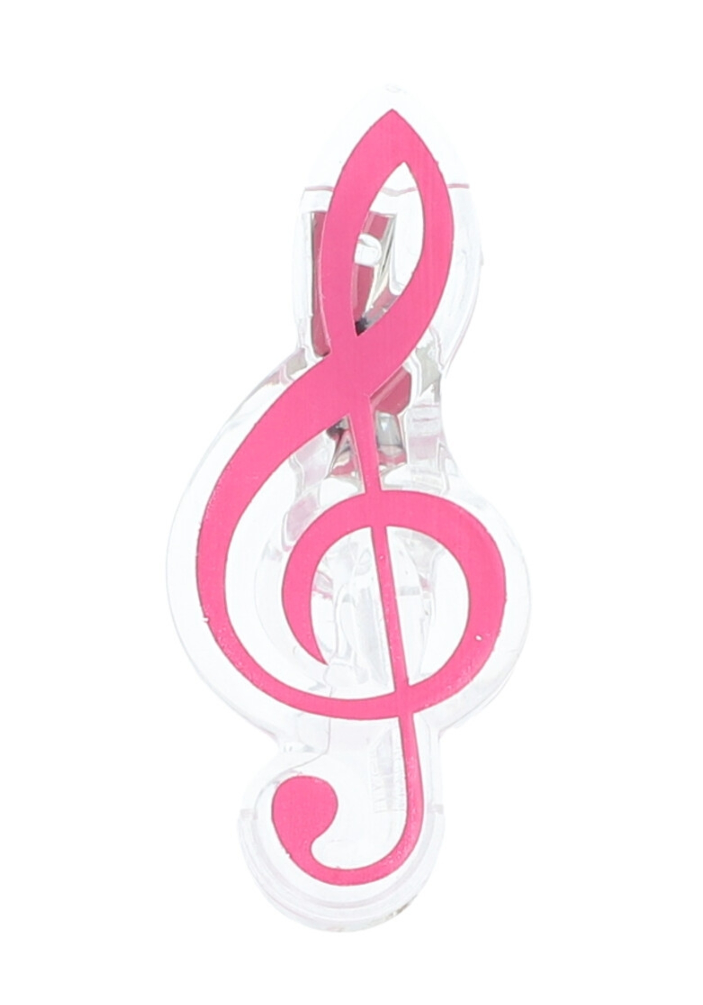 Treble clef Clip - pink