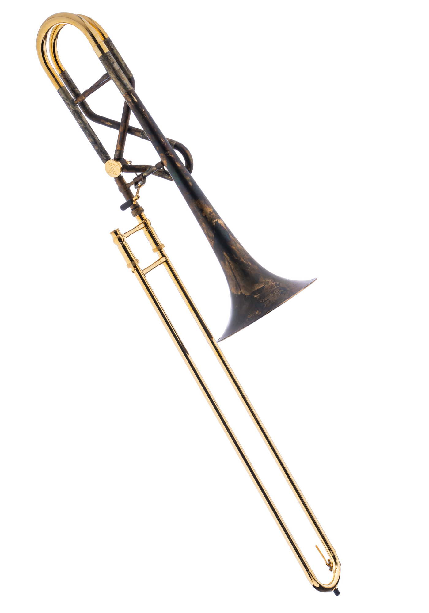 Schagerl Bb/F Trombone "KISSBONE X" vintage matt - gold