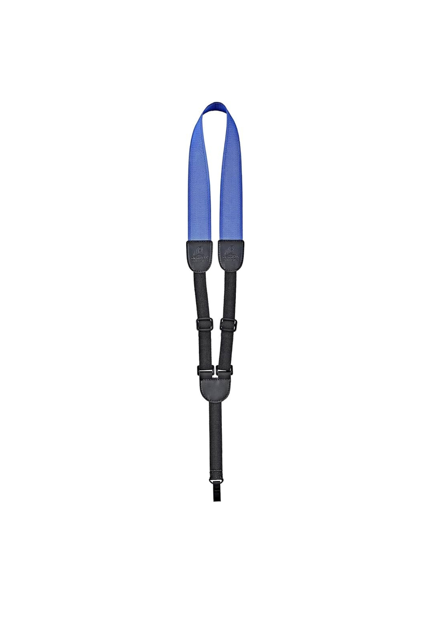 Ortega Ukulele Strap Nylon with Soundhole Hook blue 