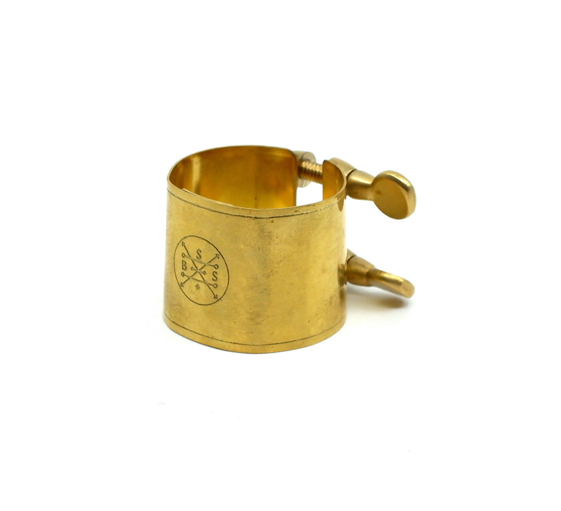 Boston Sax Shop Superlative Tenor Ligature, raw brass