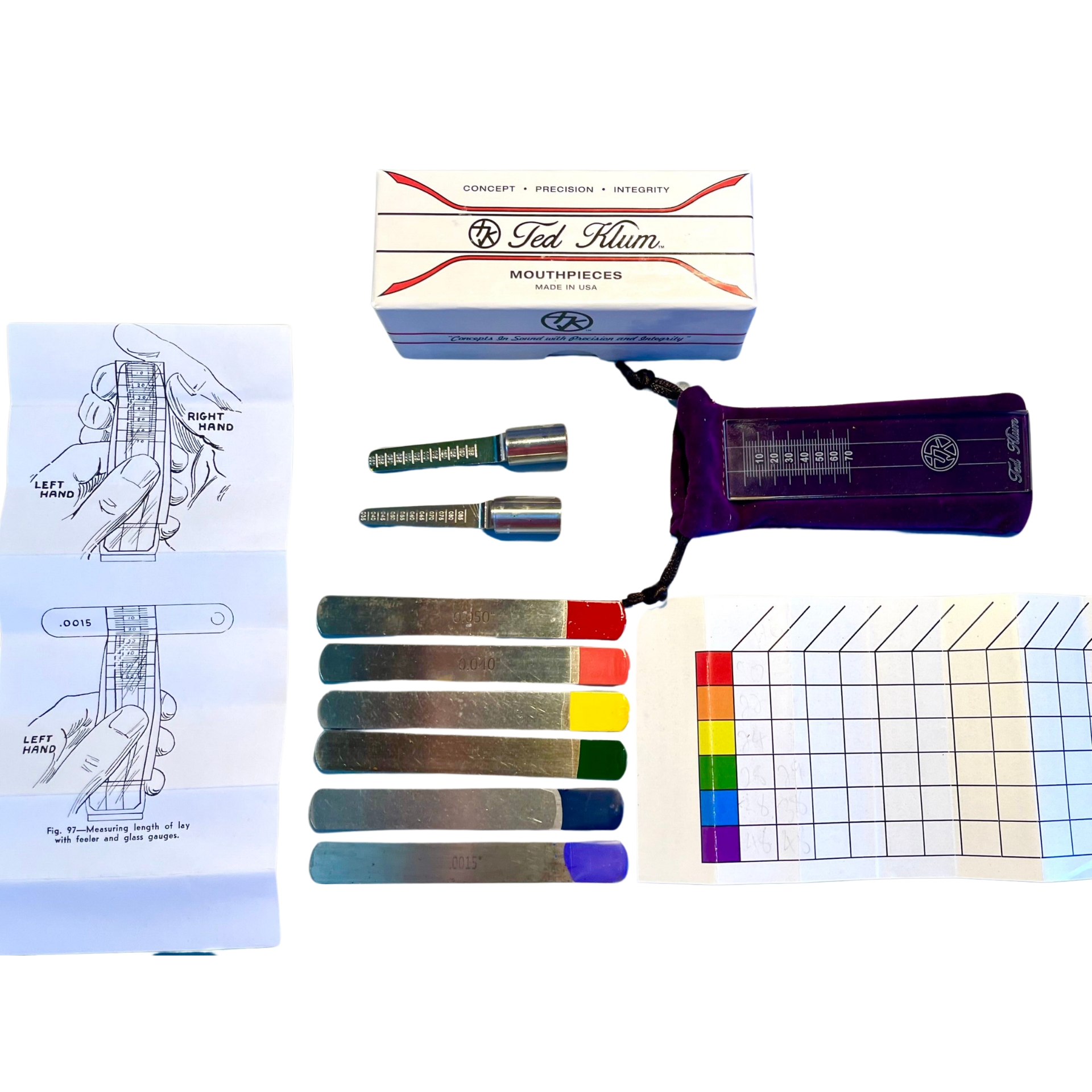Ted Klum Mouthpiece Measuring Kit