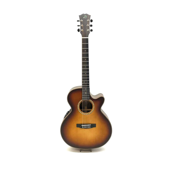 Dowina Westerngitarre ME-GACE-LB mit Tonabnehmer Sunburst