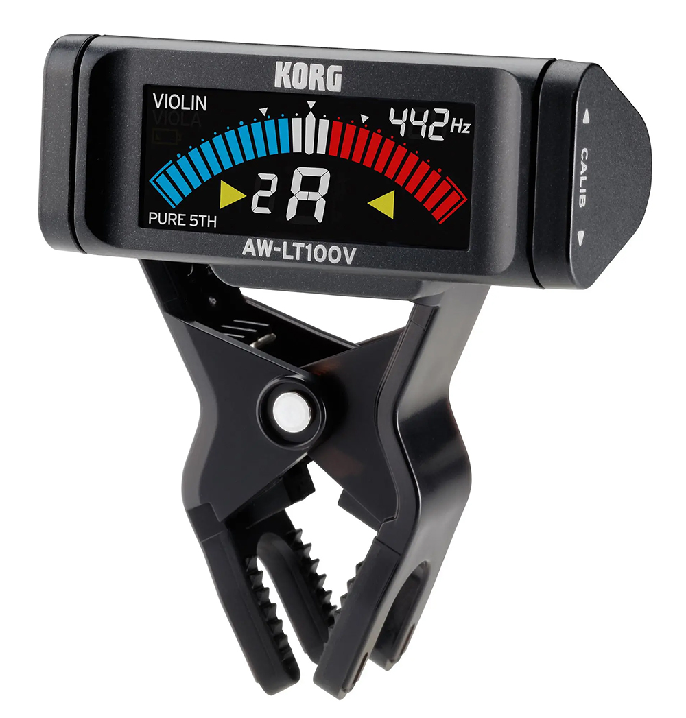KORG Tuner, chromatic, AW-LT100 V, Clip-On