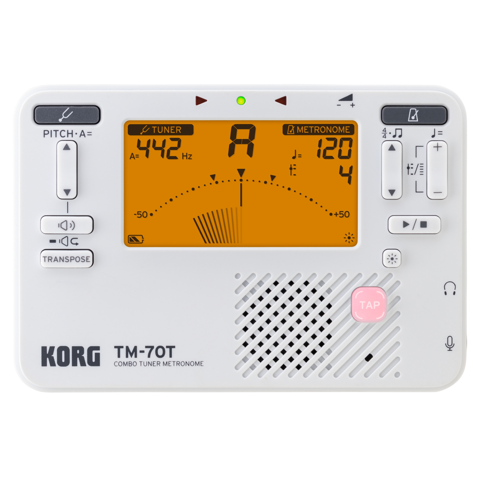 Korg Tuner/Metronom TM-70WH white