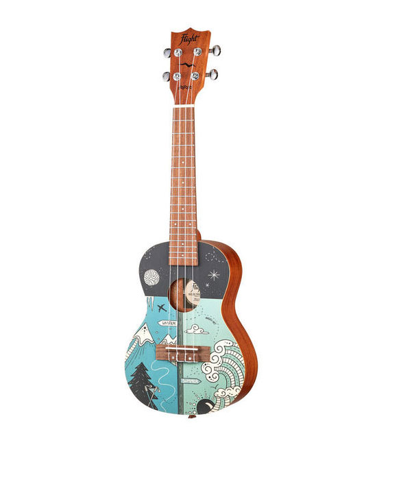 Flight Ukulele Concert AUC-33 Two Seasons included gigbag