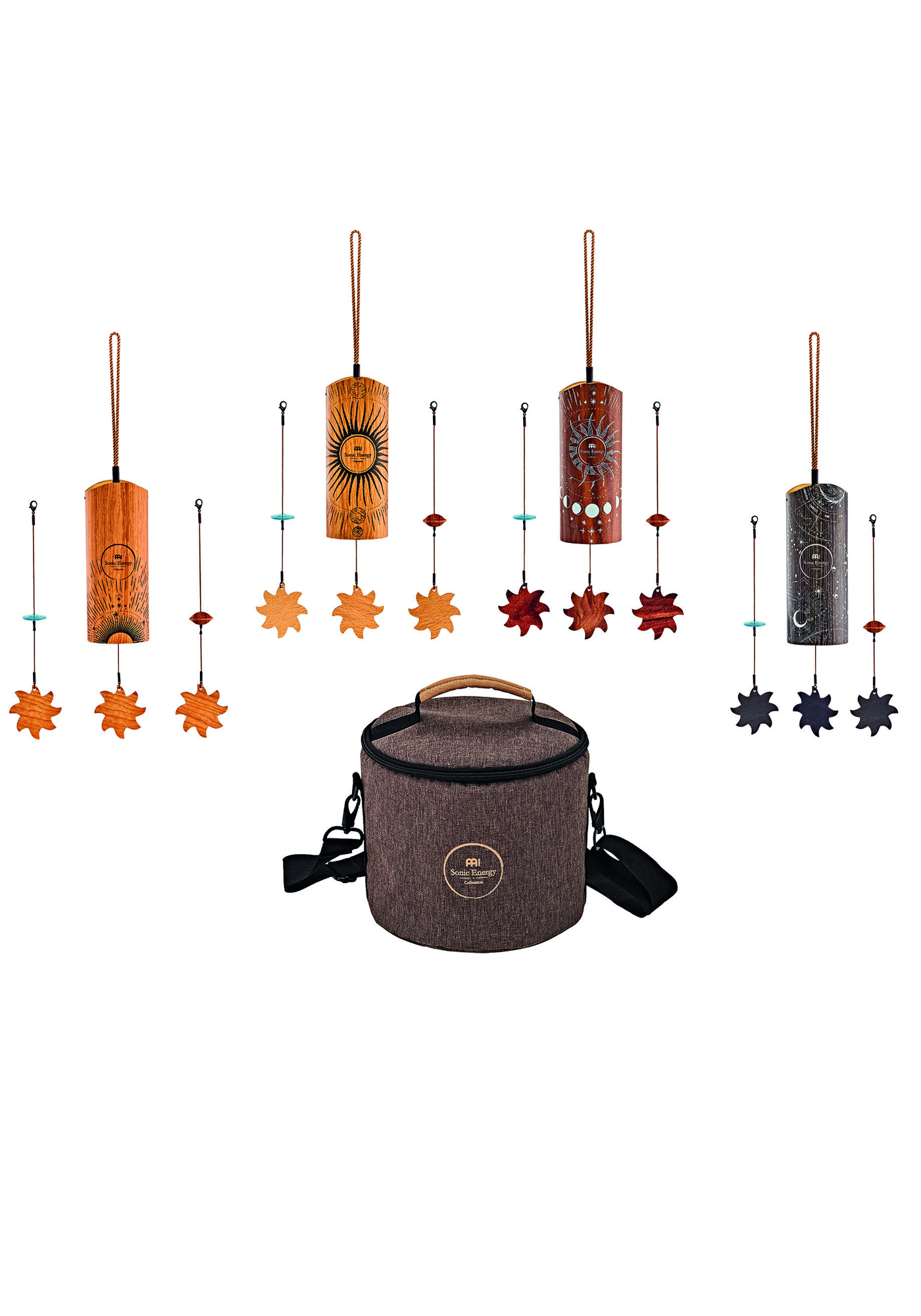 Meinl Sonic Energy Cosmic Bamboo Chime Set - 4teilig, 432Hz