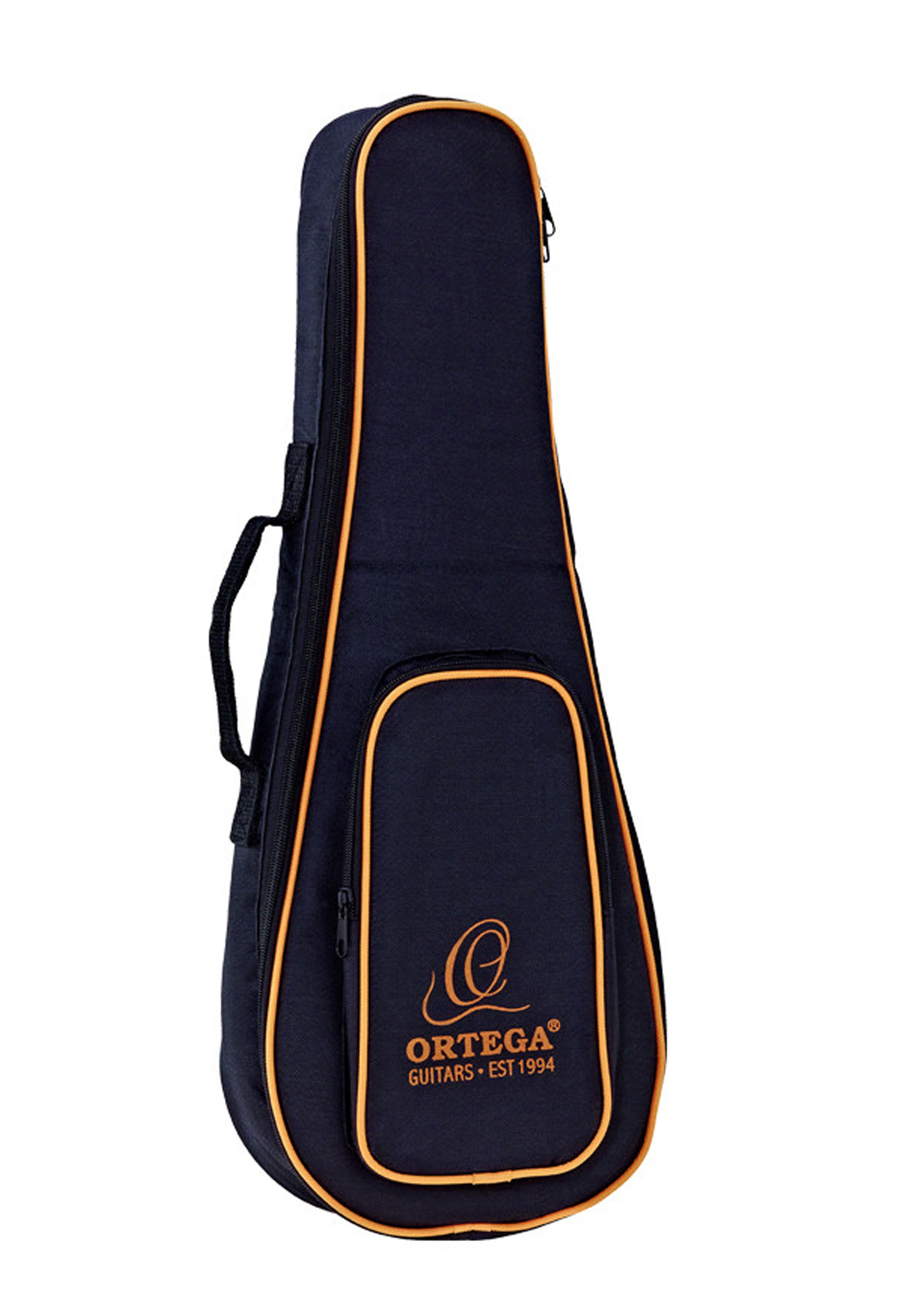 ORTEGA Economy Series Soprano-Ukulele-Bag - Black/Orange