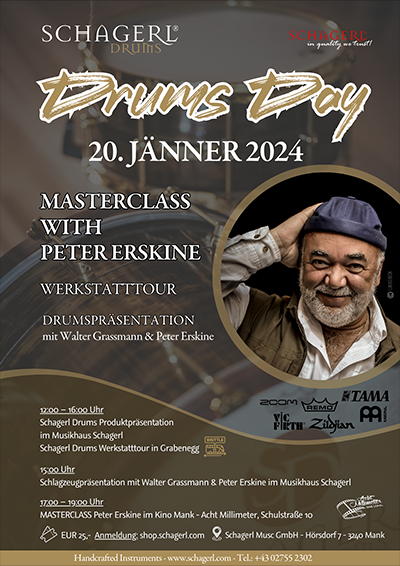 Schagerl Drums Day with Peter Erskine Schagerl Artist
